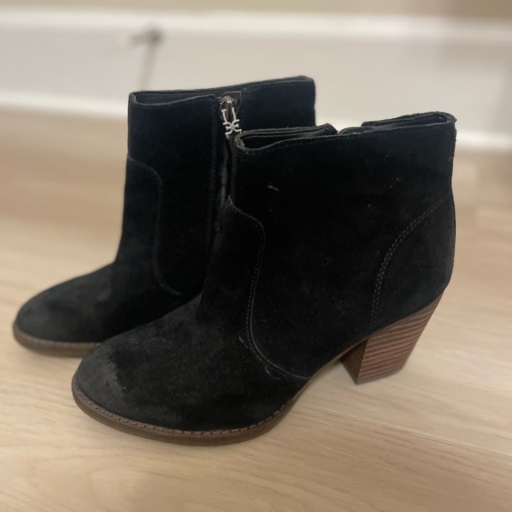 Sam Edelman Black Suede Ankle Booties
